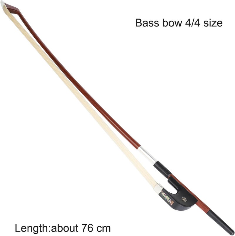 LIEKE Brazilwood Upright Bass Bow 4/4 Size German Model Double Bass Bow - Image 2